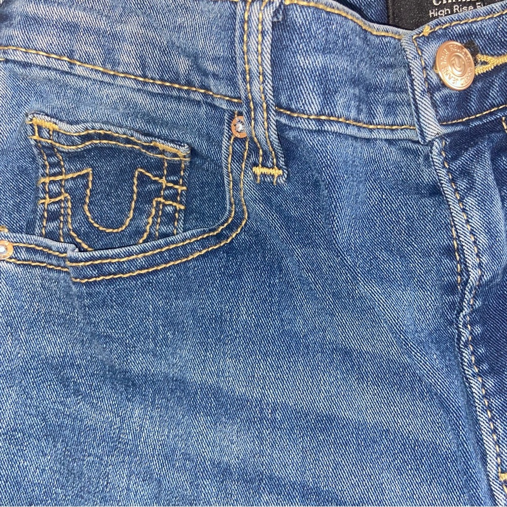 Vintage True Religion Jeans Womens Size 28 Charlie Flare Vintage 90s Y2K NWT - Picture 6 of 15